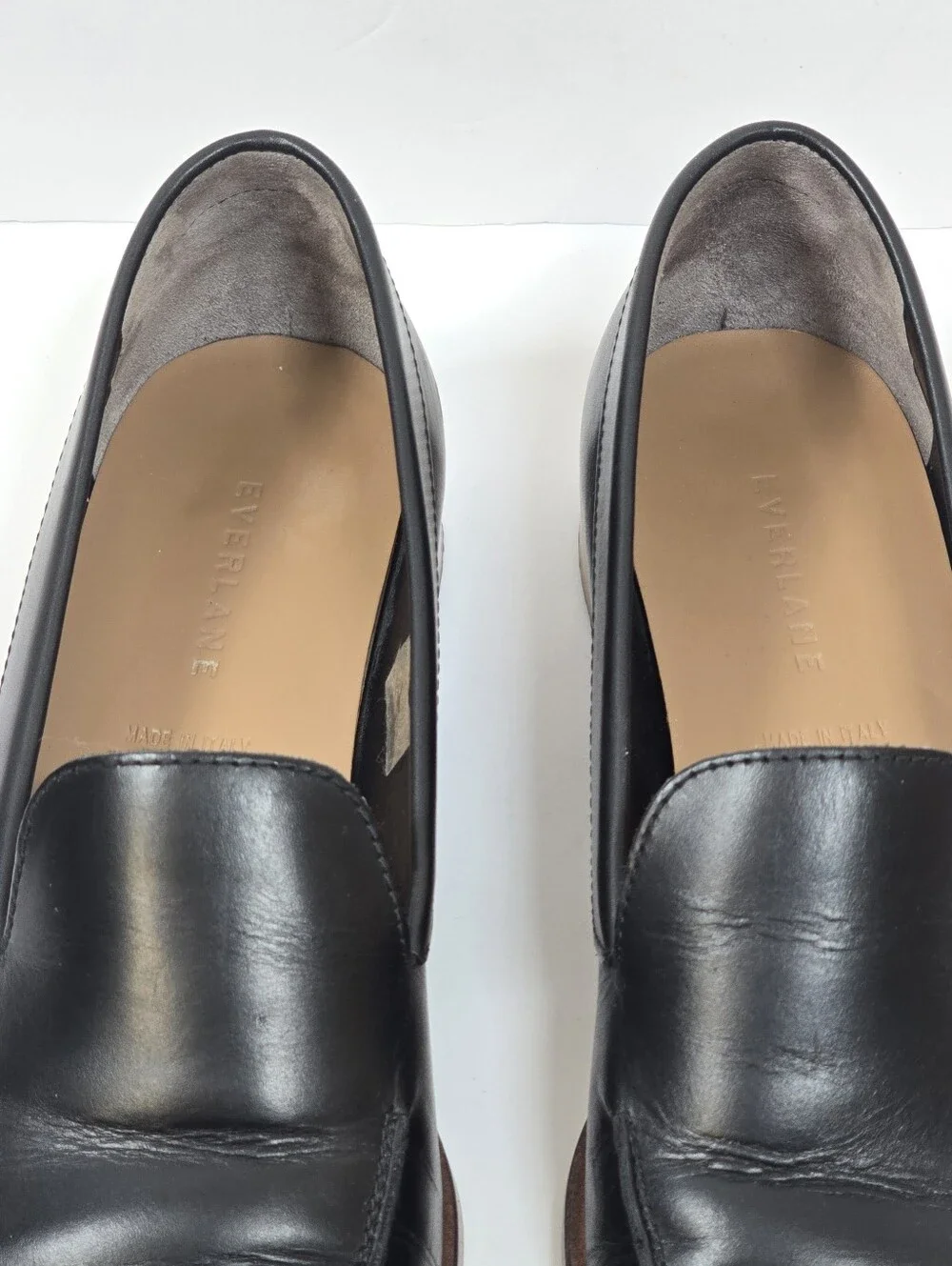 Everlane The Modern Loafer Black Italian Leather Sz.9.5 Pointed Toe Flats